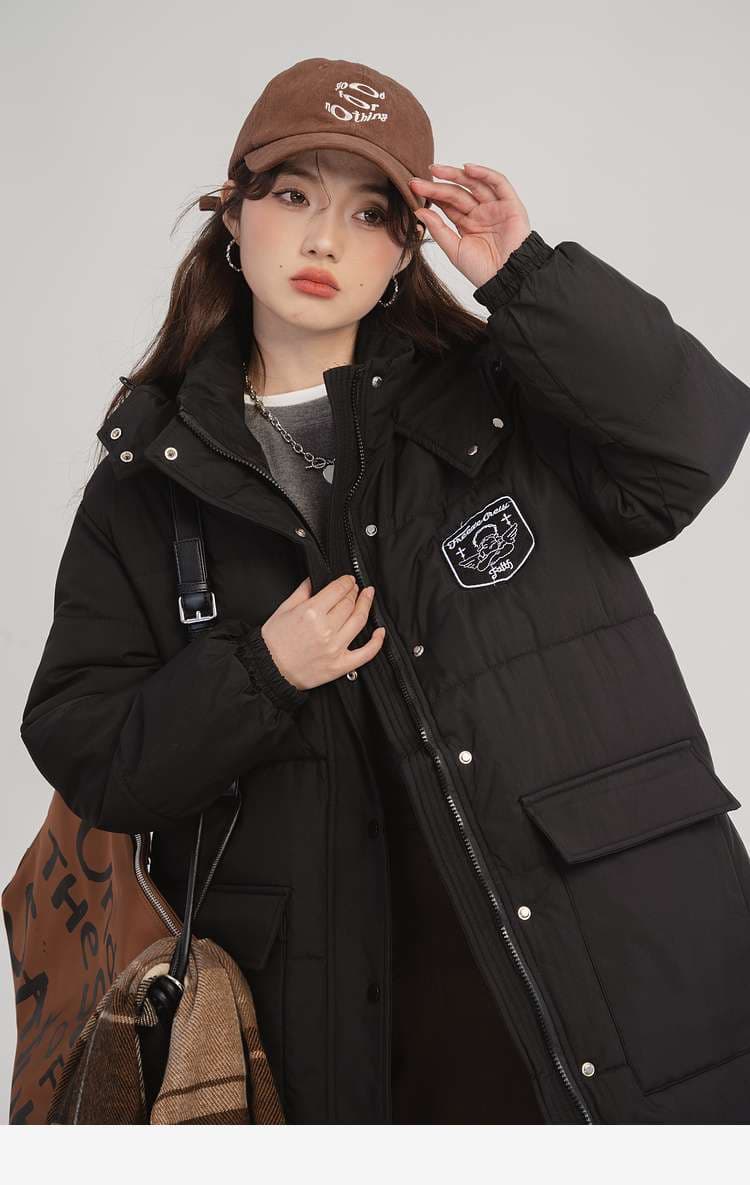 ロングパデッドダウンコート｜デート服