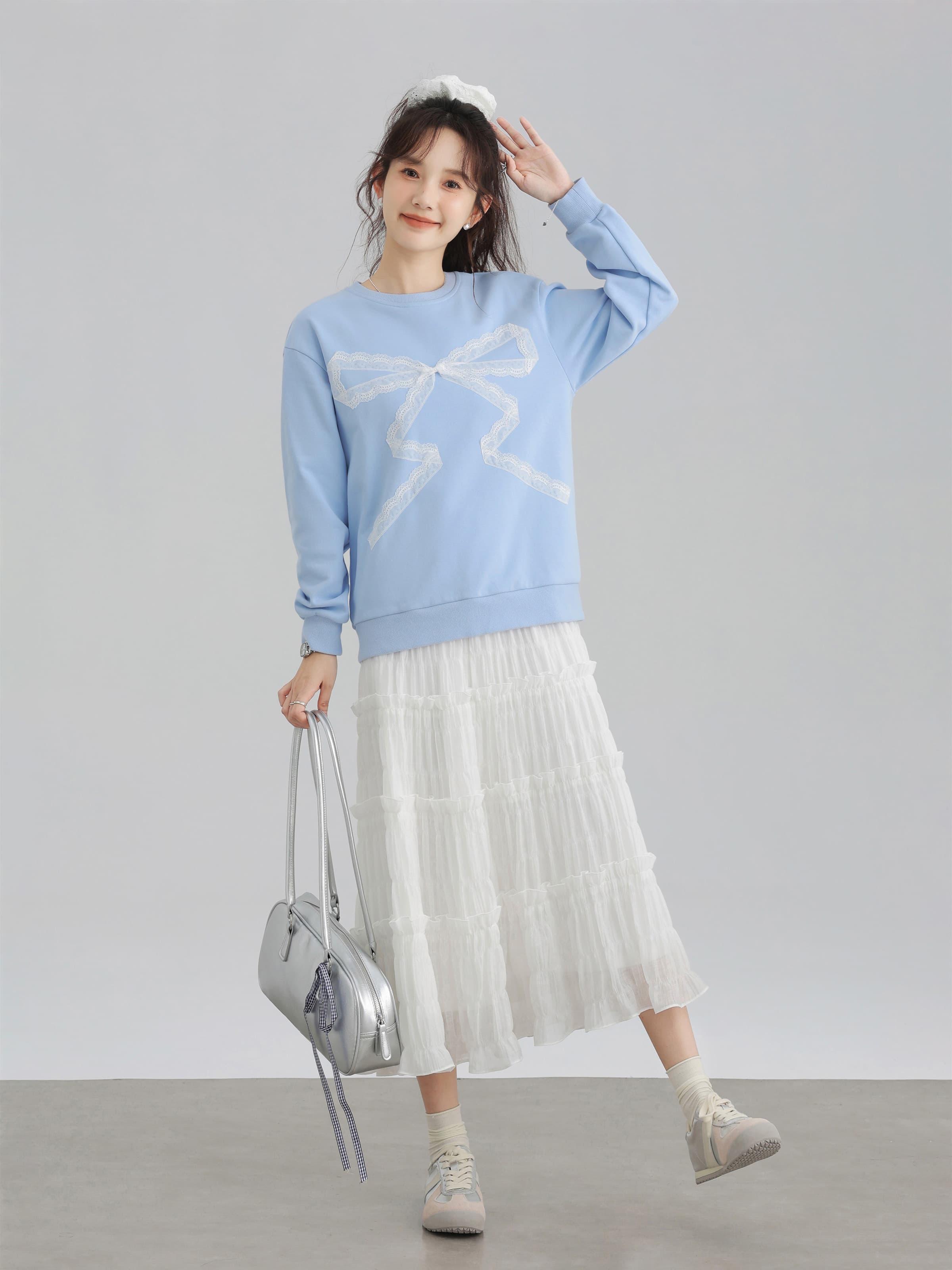 フェミニンティアードスカート｜デート服