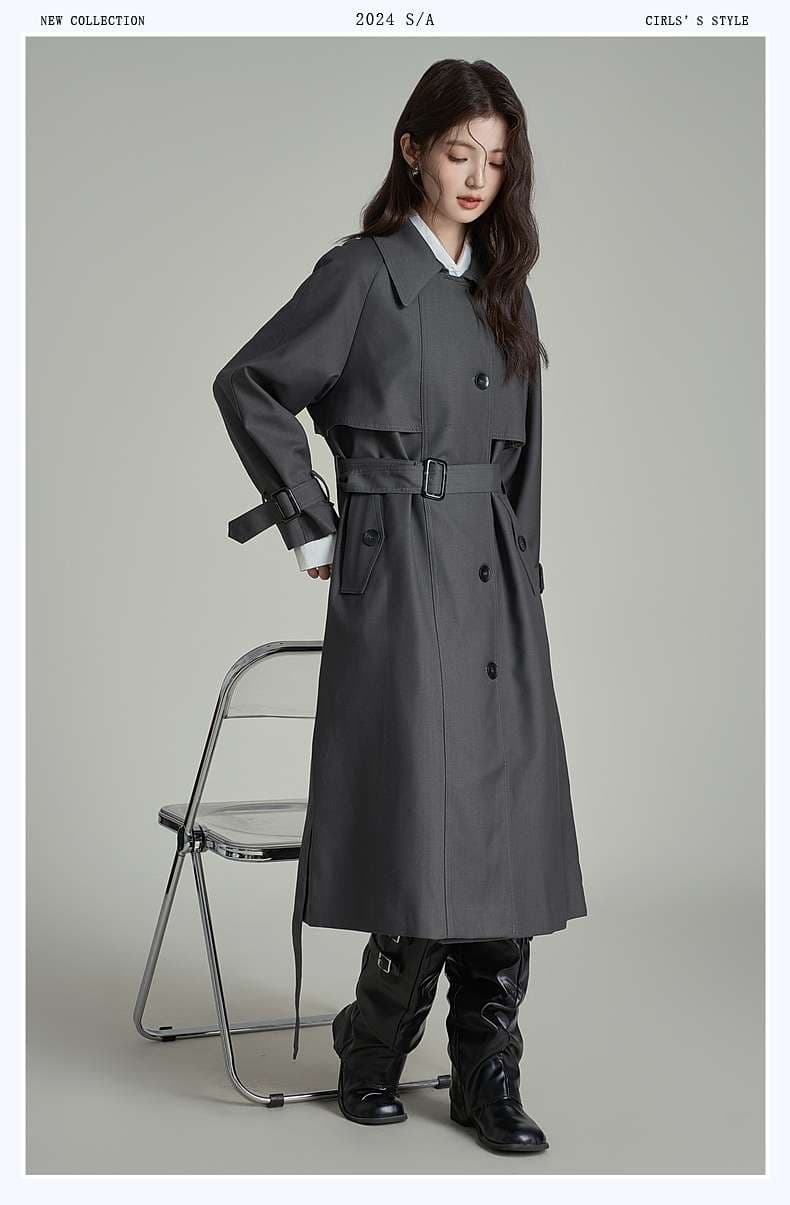 オーバーサイズトレンチコート｜デート服