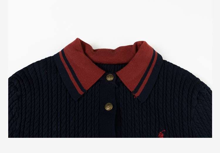 学生風カーディガン&スカートセット｜デート服