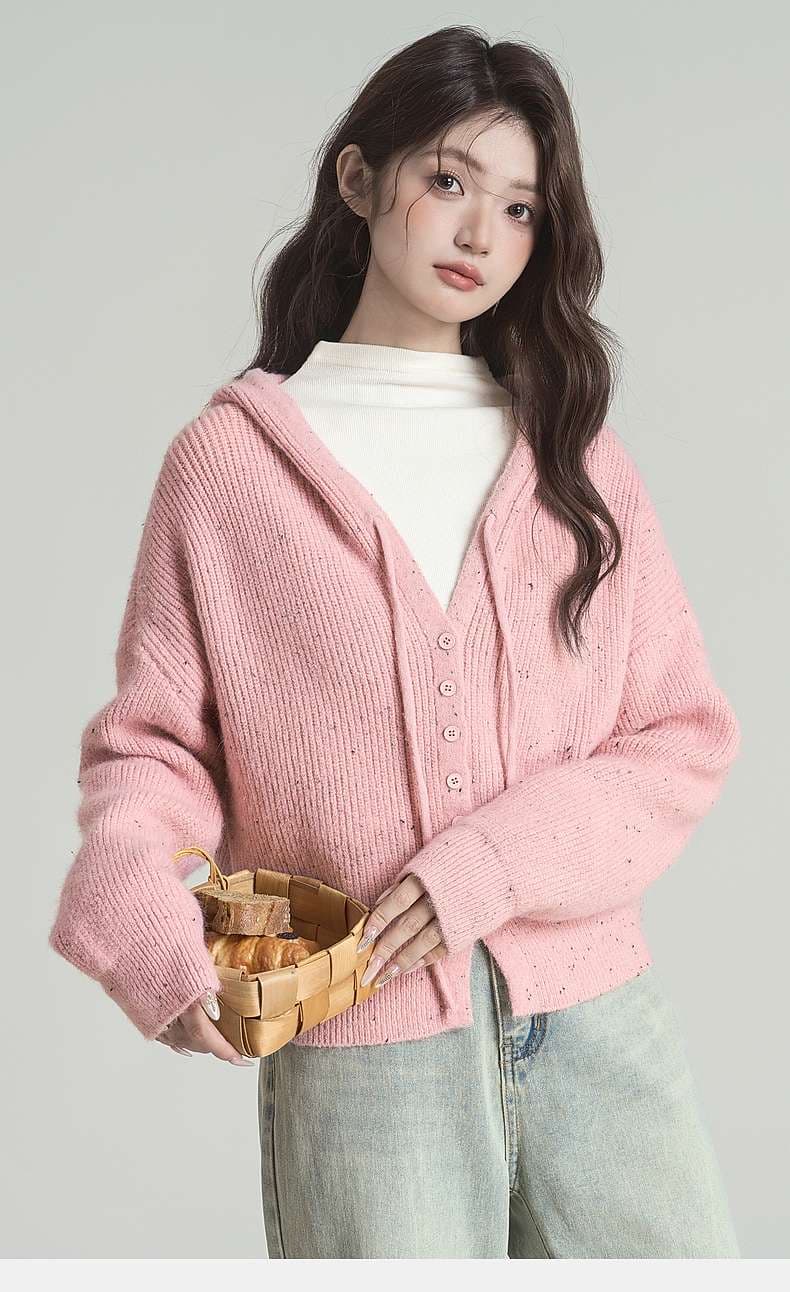 ふわもこニットカーディガン｜デート服