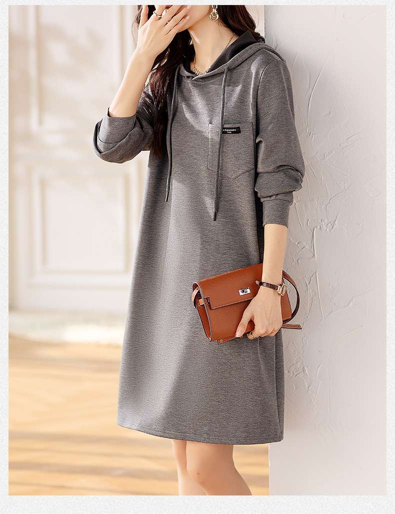 フード付きワンピース｜デート服