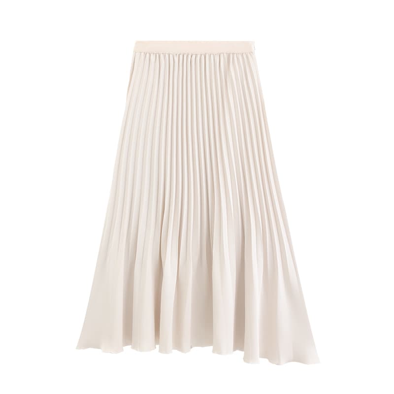 エレガントプリーツスカート｜デート服