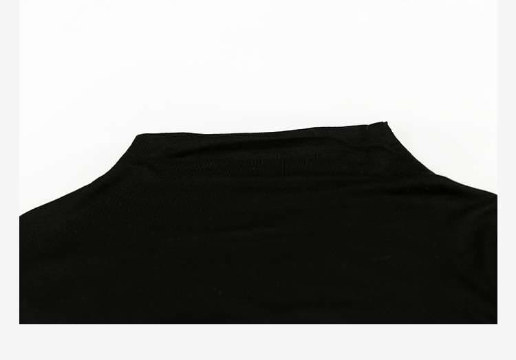 プリーツヘムジャンパースカート＆ブラックトップスセット｜デート服