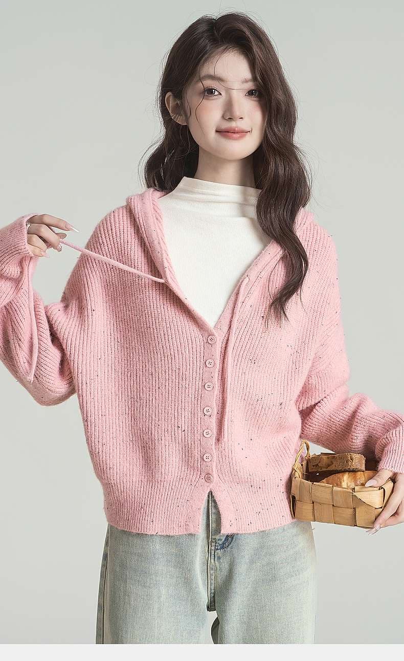 ふわもこニットカーディガン｜デート服