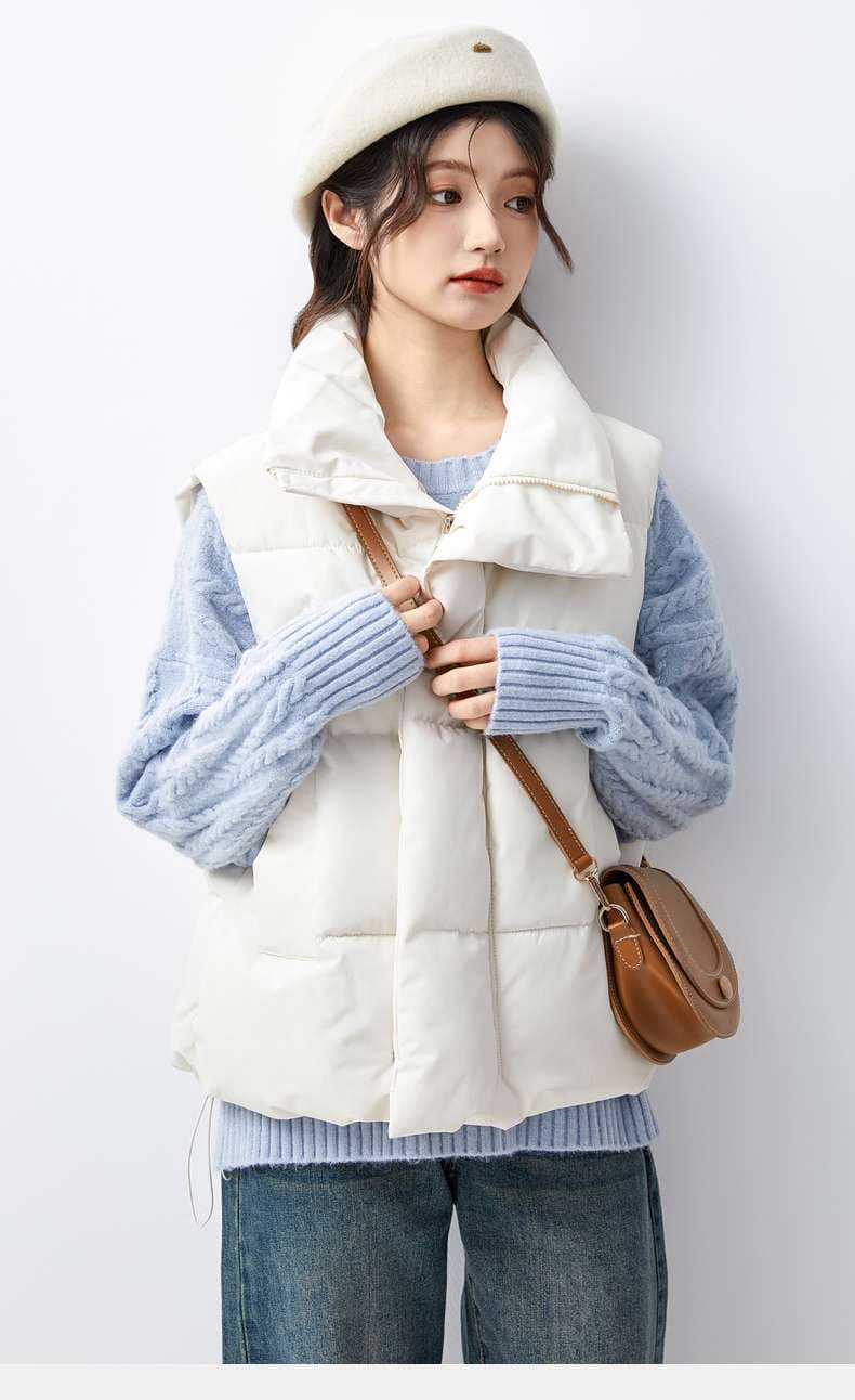中綿ジャケットベスト｜デート服