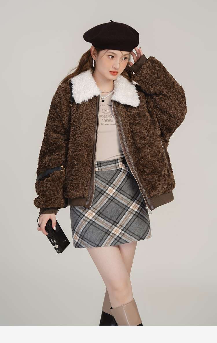 シェルパボアジャケット｜デート服