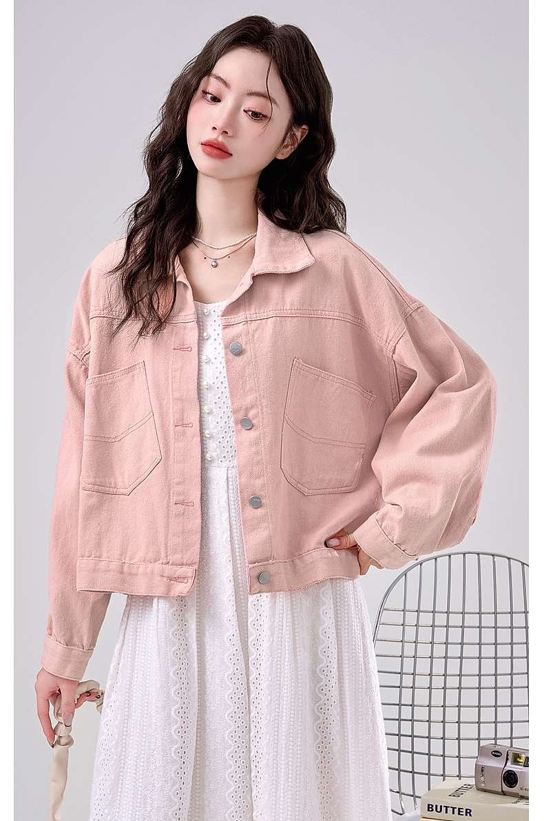 ゆったりデニムジャケット｜デート服