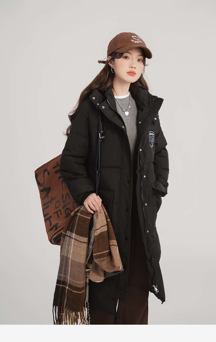 ロングパデッドダウンコート｜デート服