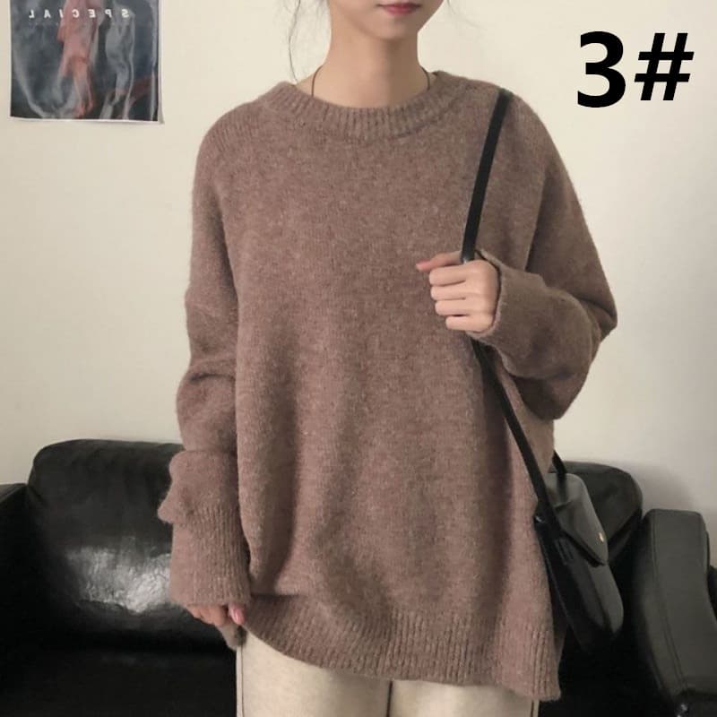 デート服 秋のデート秋冬ふわふわニットセーター