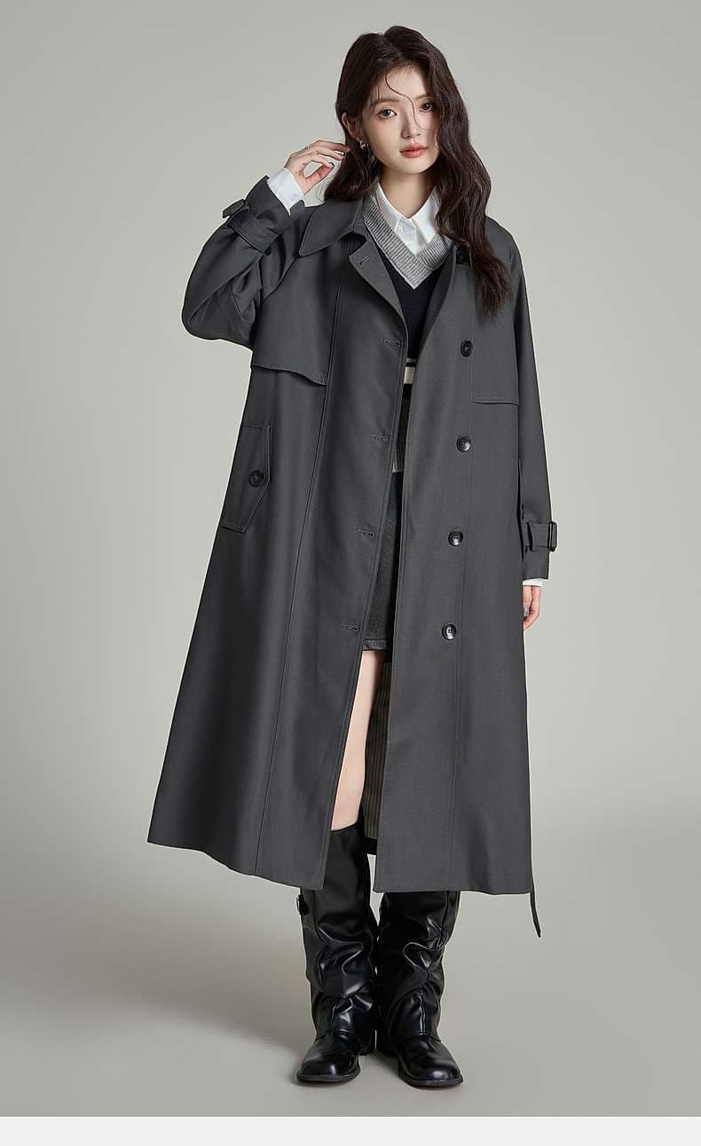 オーバーサイズトレンチコート｜デート服