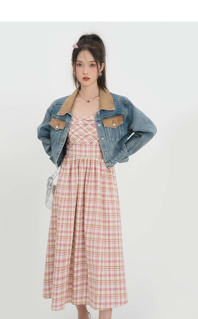 ショートデニムジャケット｜デート服