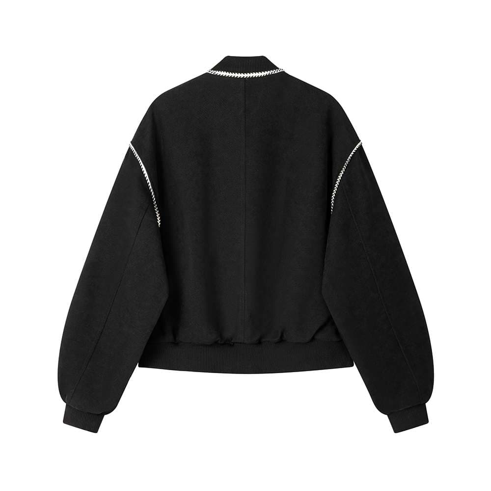 ジップディテールボックスジャケット｜デート服