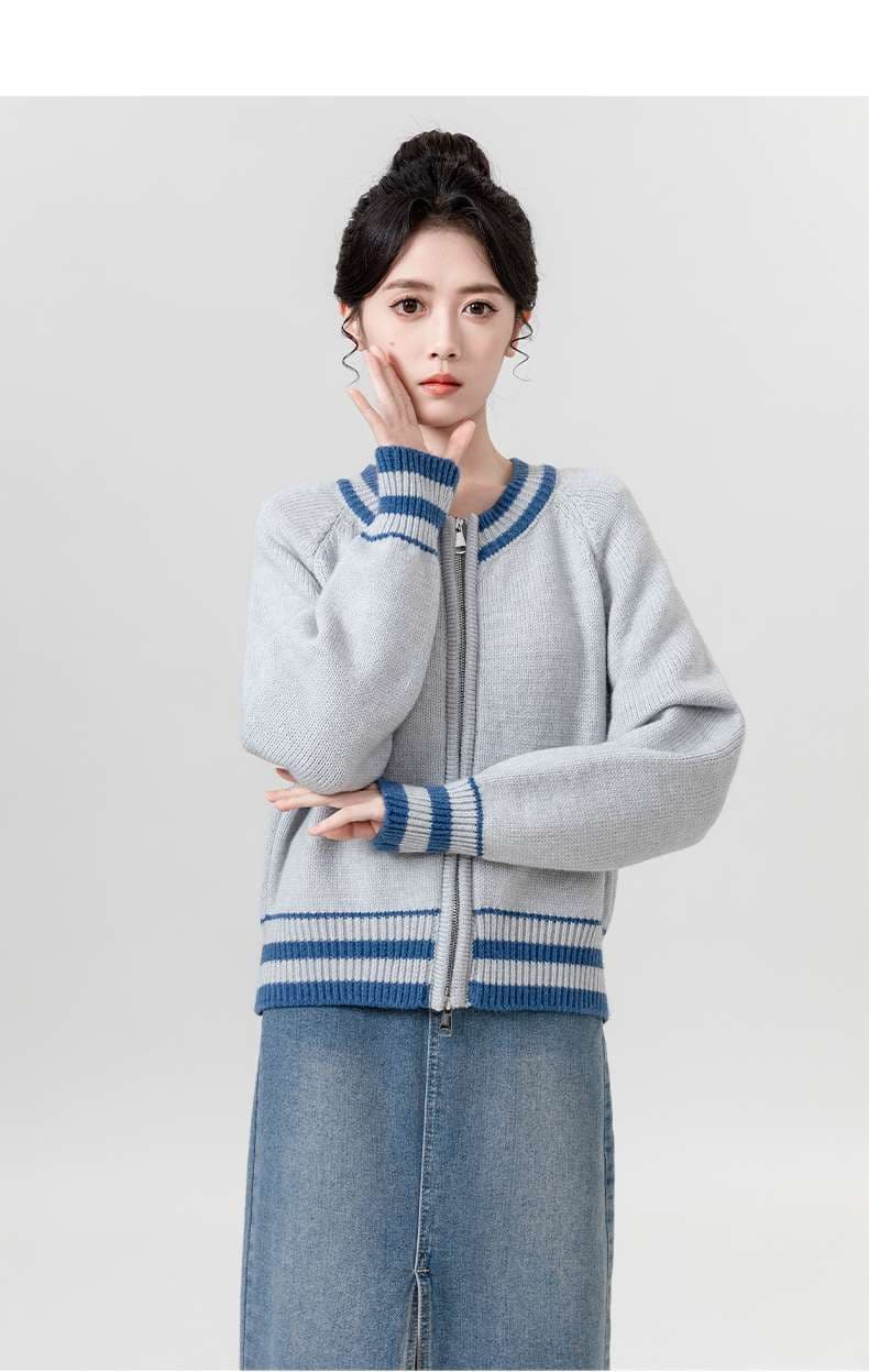 ゆったりニットカーディガンコーデ｜デート服