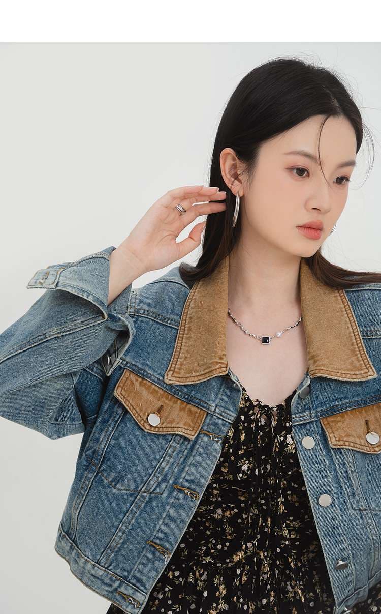 ショートデニムジャケット｜デート服