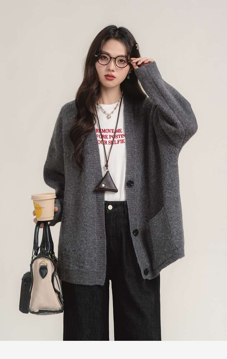 オーバーサイズカーディガン｜デート服