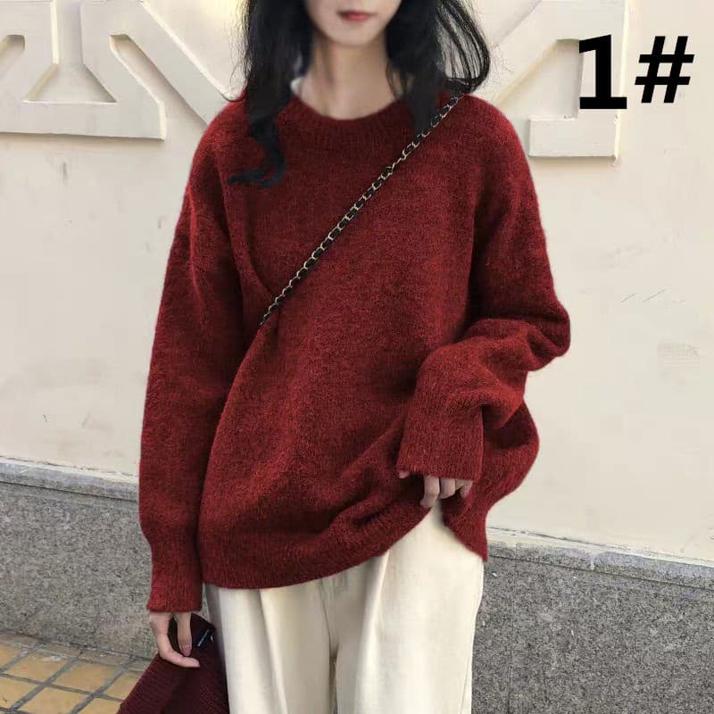 デート服 秋のデート秋冬ふわふわニットセーター