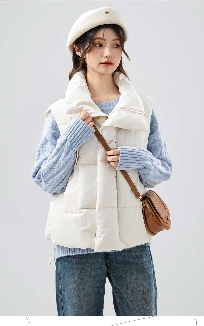 中綿ジャケットベスト｜デート服