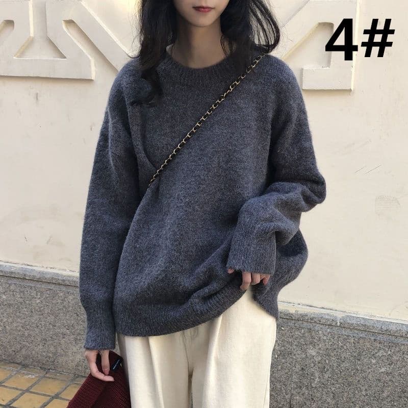 デート服 秋のデート秋冬ふわふわニットセーター