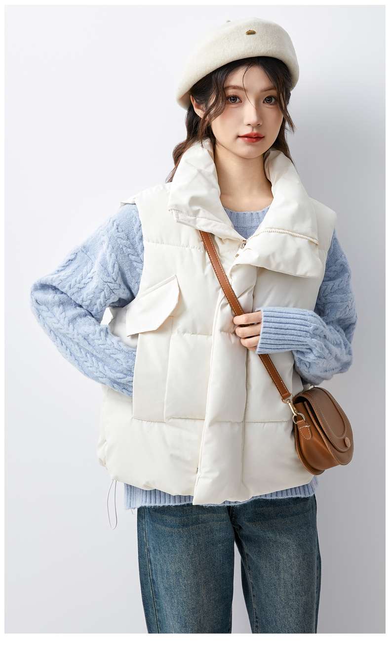 中綿ジャケットベスト｜デート服