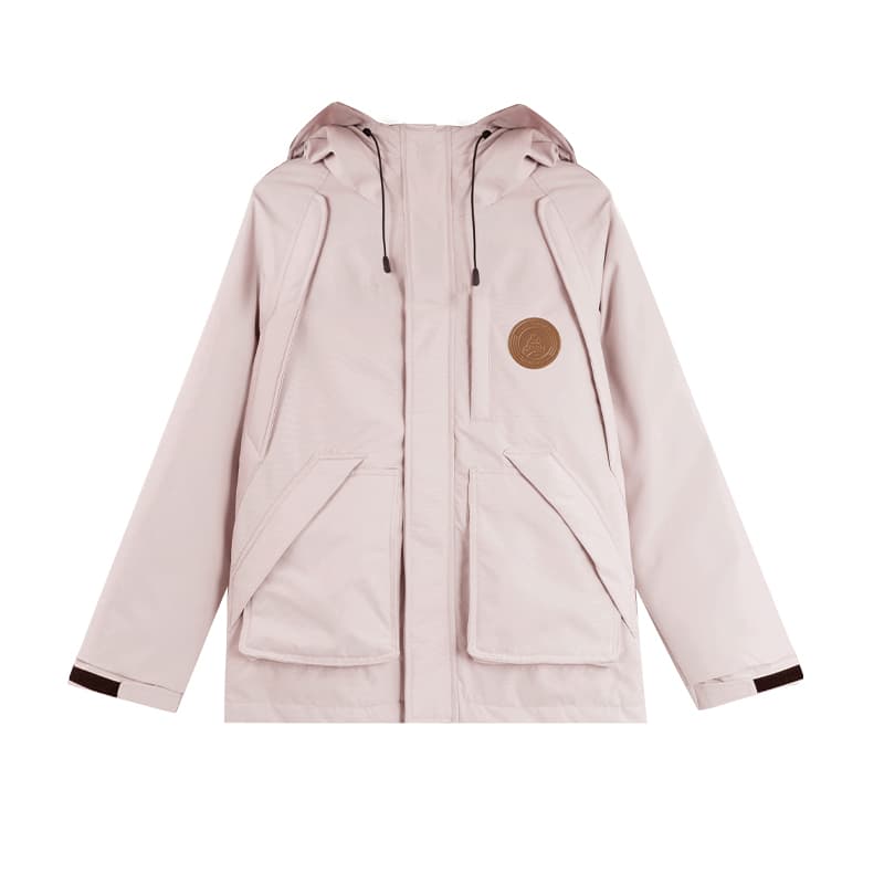 デート服 もこもこファー付きカジュアルダウン
