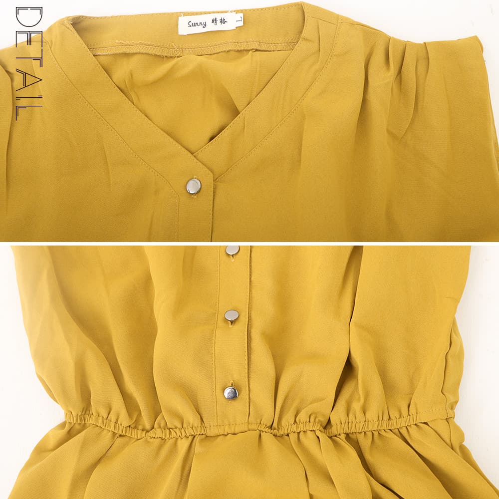 デート服 上品シルエット ベルト付きシャツワンピース