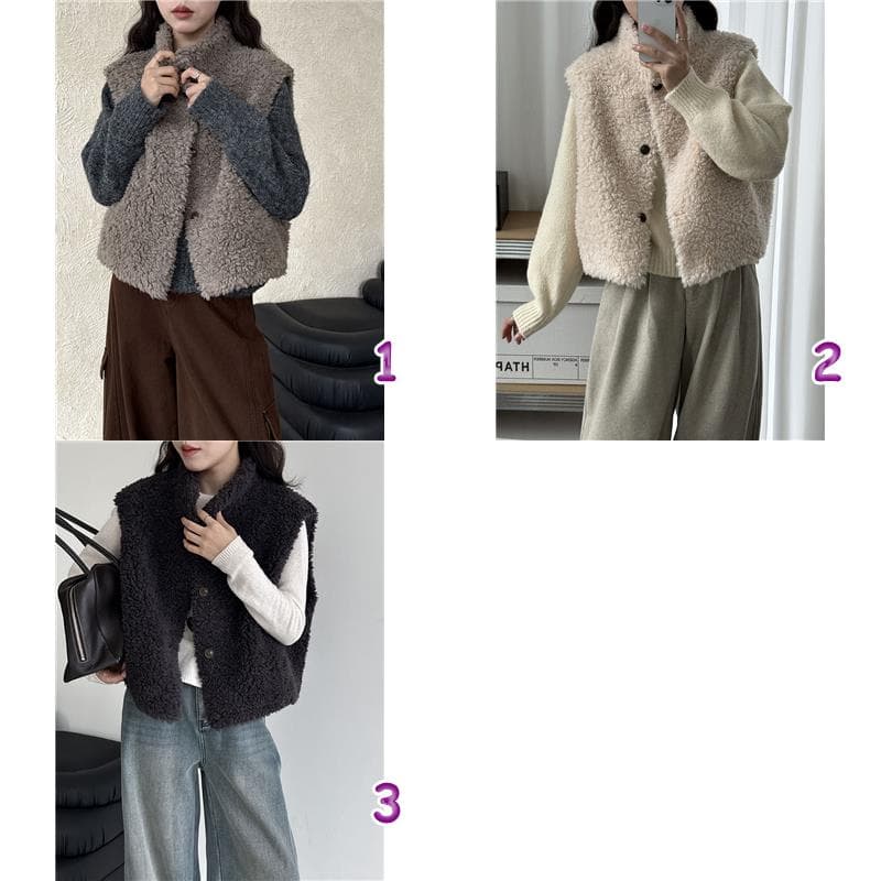 デート服冬のデートもこもこボアベスト