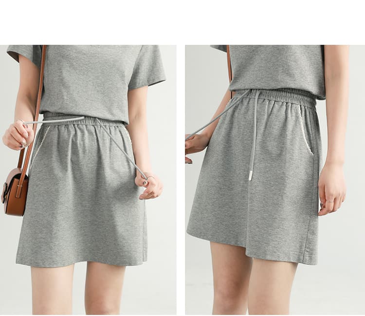 配色襟付きポロセットアップ|デート服