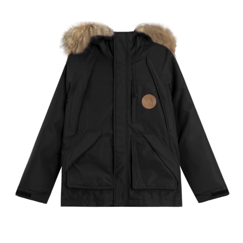 デート服 もこもこファー付きカジュアルダウン
